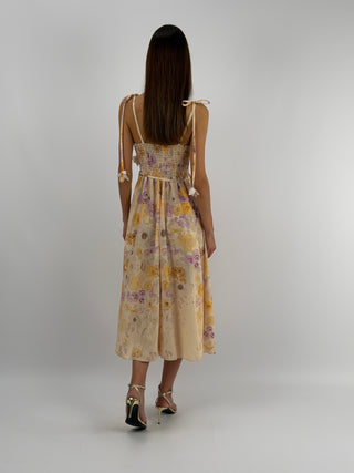 Abito con Fiori Lilla