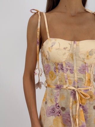 Abito con Fiori Lilla