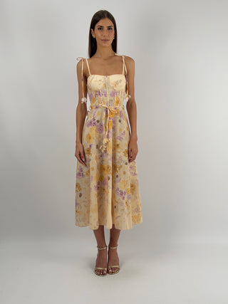 Abito con Fiori Lilla