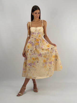 Abito con Fiori Lilla