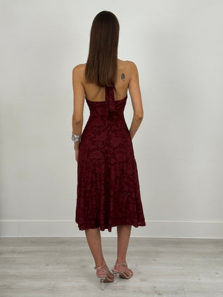 Abito Midi Jane Bordeaux