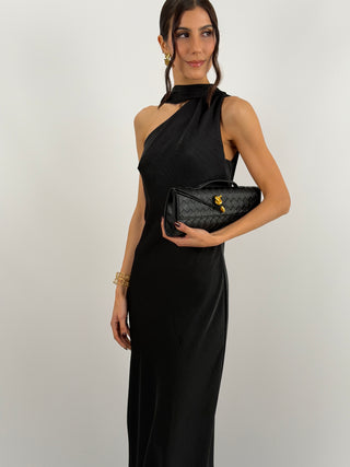 Abito Lungo Monospalla Nero