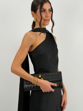 Abito Lungo Monospalla Nero