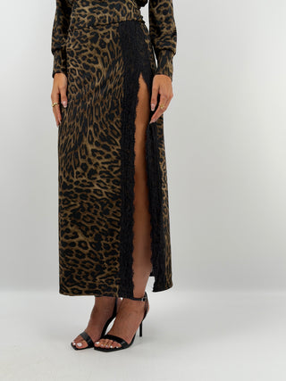 Spotted Long Sleeve Maxi Dress