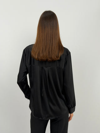 Blusa con Pizzo Nera