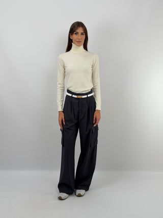 Pull Col Roulé Essential Crème