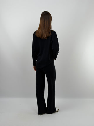 Comfy Knit Set in Black