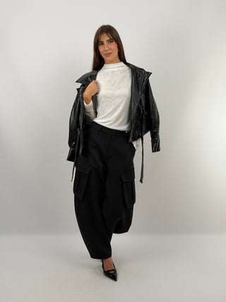 Cream Tulle Top