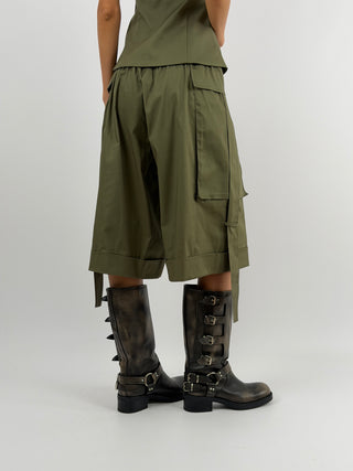 Bermuda Cargo Verde Militare Lumina