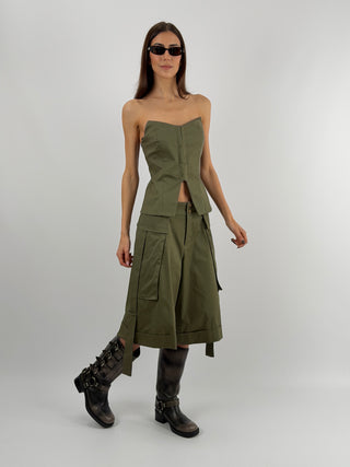 Bermuda Cargo Verde Militare Lumina
