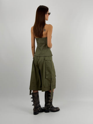 Bermuda Cargo Verde Militare Lumina