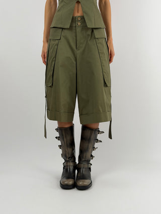 Bermuda Cargo Verde Militare Lumina