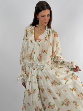 Blusa Lumina in Fantasia Floreale