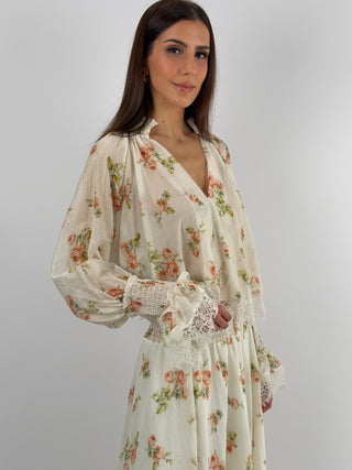 Blusa Lumina in Fantasia Floreale