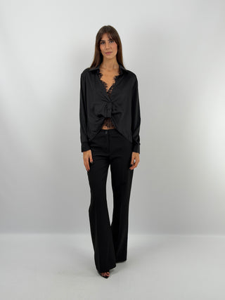 Blusa con Pizzo Nera