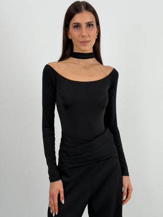Body Lumina con Collarino Nero