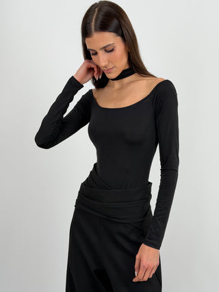 Body Lumina con Collarino Nero