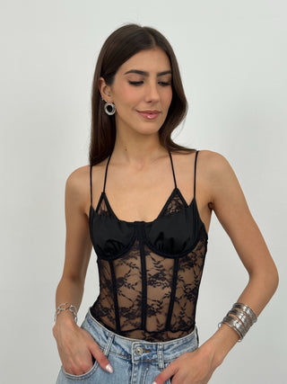 Body in Pizzo Lacy Nero