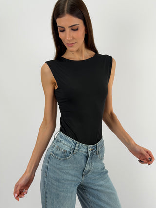 Body 2in1 con Intreccio Nero