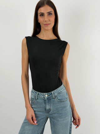 Body 2in1 con Intreccio Nero