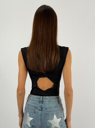 Body 2in1 con Intreccio Nero