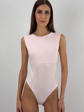 Body 2in1 con Intreccio Rosa