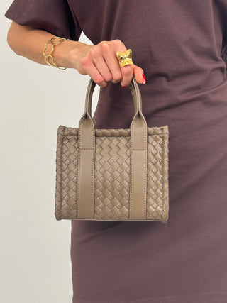 Petit sac à main taupe Cosmopolitan