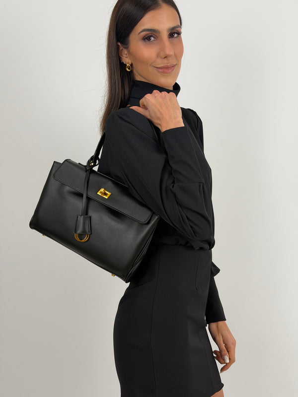 Borsa Ranch Small Nera - Metalleria Oro