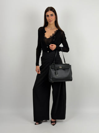 Borsa Ranch Media Nera - Metalleria Argento