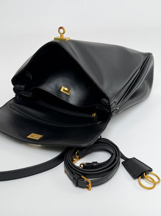 Borsa Ranch Media Nera - Metalleria Oro