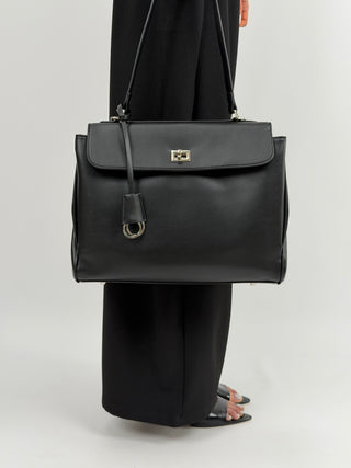 Borsa Ranch Media Nera - Metalleria Argento