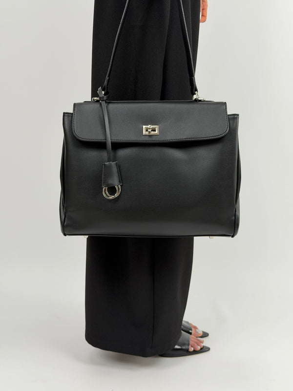 Borsa Ranch Media Nera - Metalleria Argento