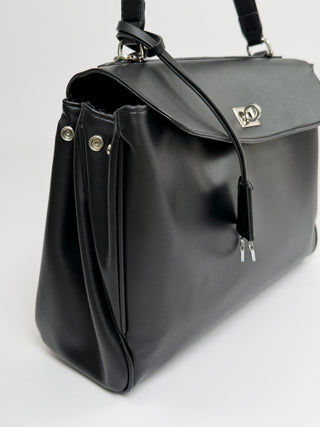 Borsa Ranch Media Nera - Metalleria Argento
