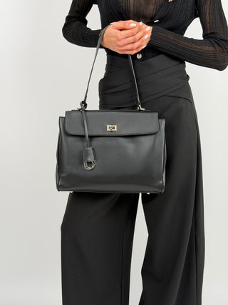 Borsa Ranch Media Nera - Metalleria Argento