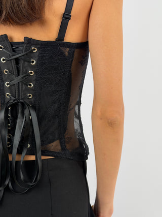 Corsetto in Pizzo Nero