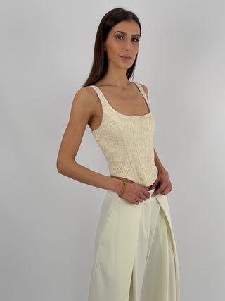 Corsetto in Pizzo Lumina Crema