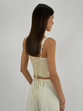 Corsetto in Pizzo Lumina Crema