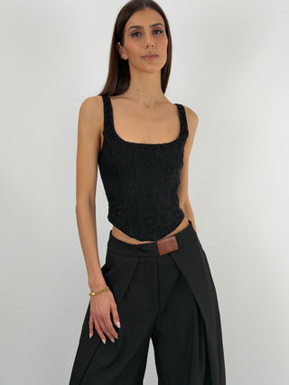 Corsetto in Pizzo Lumina Nero