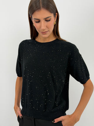 Maglia Sequin Nera