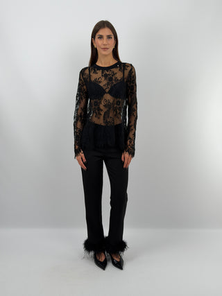 Black Lace Top
