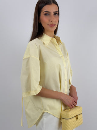 Camicia con Frange Gialla Lumina