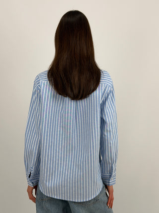 Camicia a Righe Azzurra