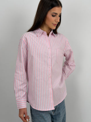 Camicia a Righe Rosa