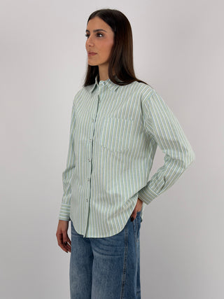 Camicia a Righe Verde