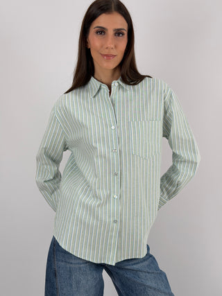 Camicia a Righe Verde