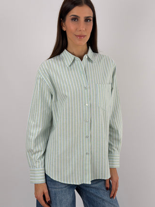Camicia a Righe Verde