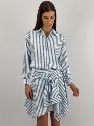 Camicia a Righe Bianche e Azzurre