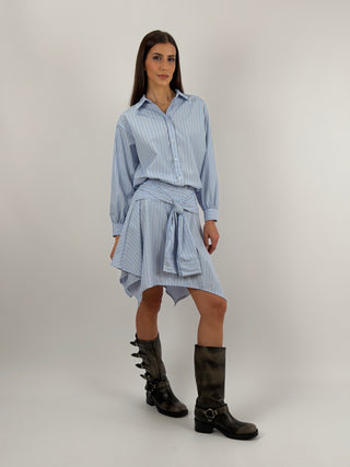 Camicia a Righe Azzurre e Bianche