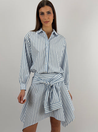 Camicia a Righe Bianche e Azzurre