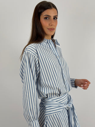 Camicia a Righe Bianche e Azzurre